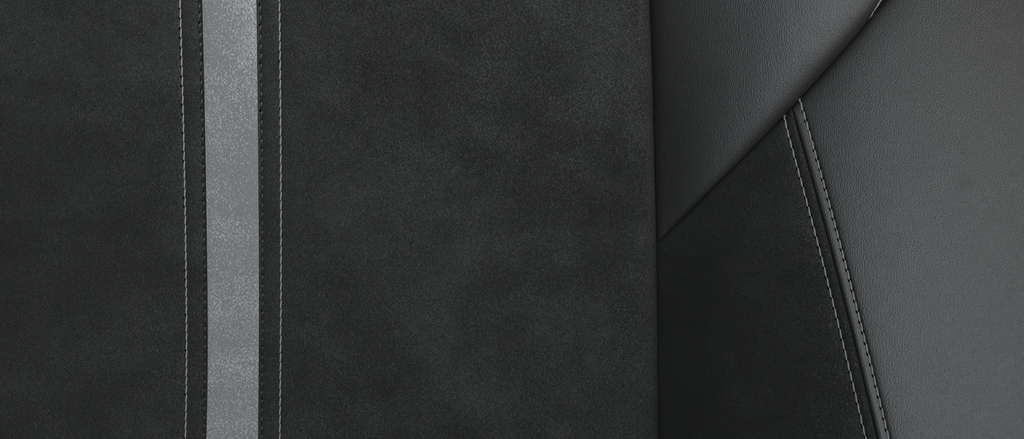 Interior trim, GSe Alcantara, Jet black